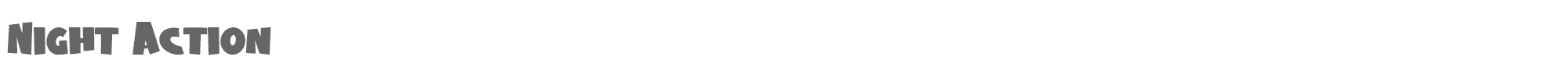 Sample characters Night Action Font